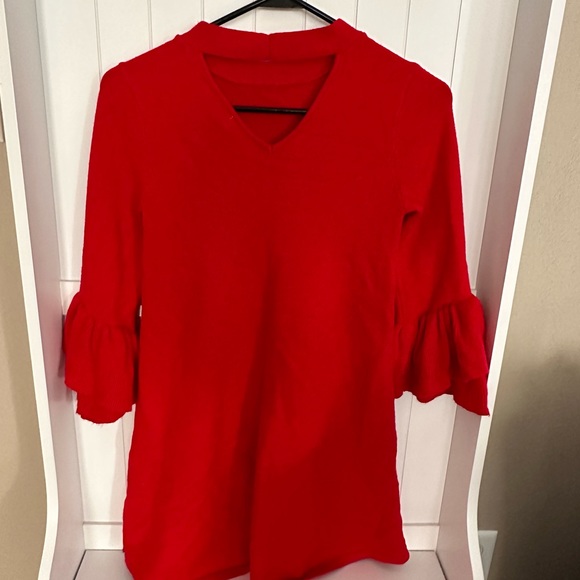 GB Girls Size Large Red Dress (only worn for Christmas) - Picture 1 of 2